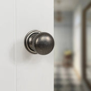 Atlantic Old English Harrogate Door Knob Pack (Bathroom Set - 3" Deadbolt, 3" Fire Rated Hinges x3)