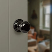 Atlantic Old English Harrogate Door Knob Pack (Latch Set - 4" HD Latch, 4" Fire Rated Hinges x3)