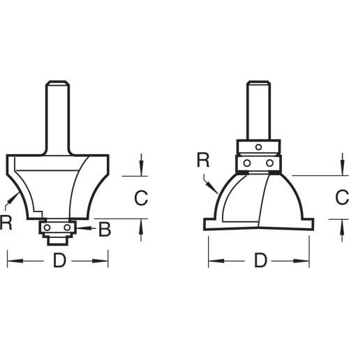 C273X1/4TC - Shoulder scribe cutter