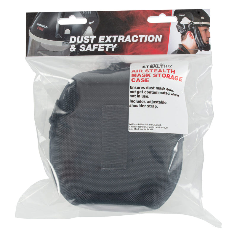 STEALTH/2 - Air Stealth respirator mask storage case-hard shell zip up case to store Stealth half masks safely when not in use.