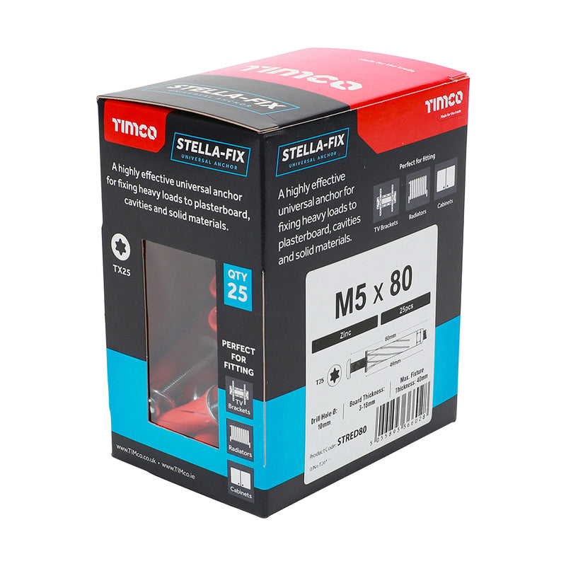TIMCO Stella-Fix Universal Cavity & Wall Anchors — Box