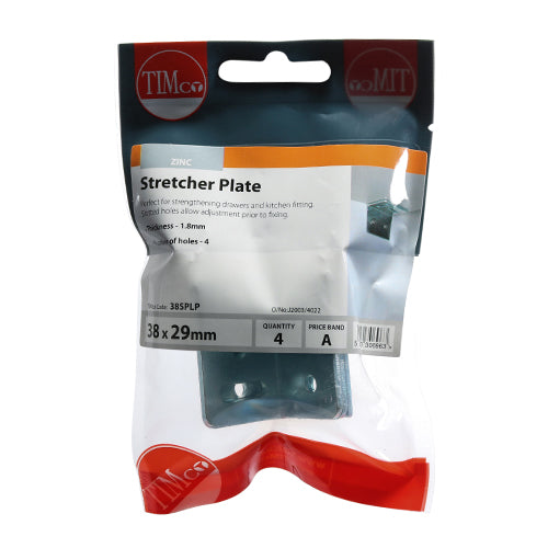 TIMCO Stretcher Plates Silver