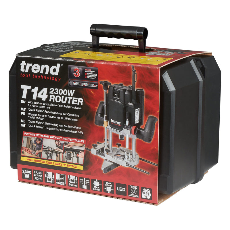T14EK/EURO - 2300W 12mm Dual-Mode Plunge Router 230V EU
