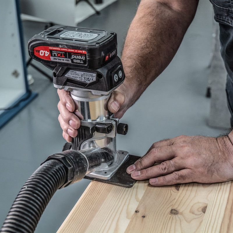 T18S/R14T2 - Cordless ¼” Trim Router (1x 4Ah) 18V UK & Ireland only