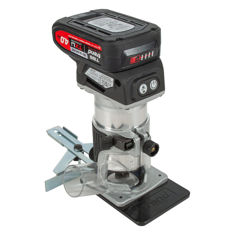 T18S/R14T2 - Cordless ¼” Trim Router (1x 4Ah) 18V UK & Ireland only