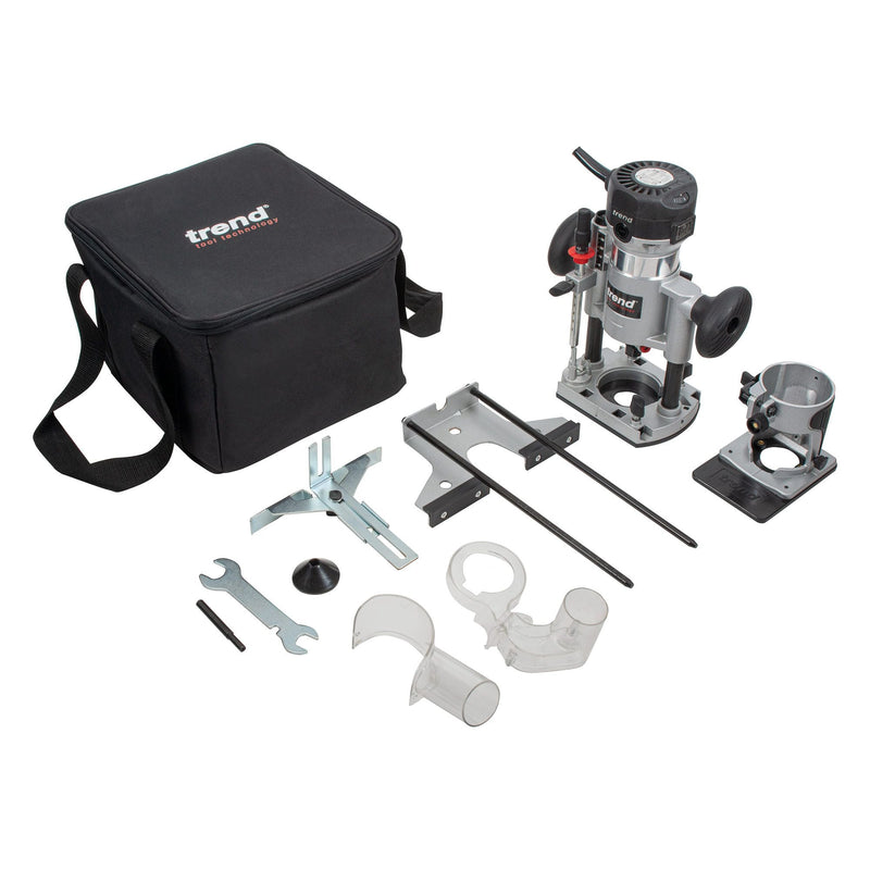 T1EPS - 710W ¼” Dual-Base Trim & Plunge Router 240V UK & Ireland only