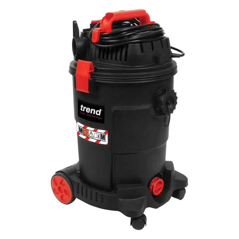 T33A - 1200W Wet & Dry M-Class Dust Extractor 240V UK & Ireland only