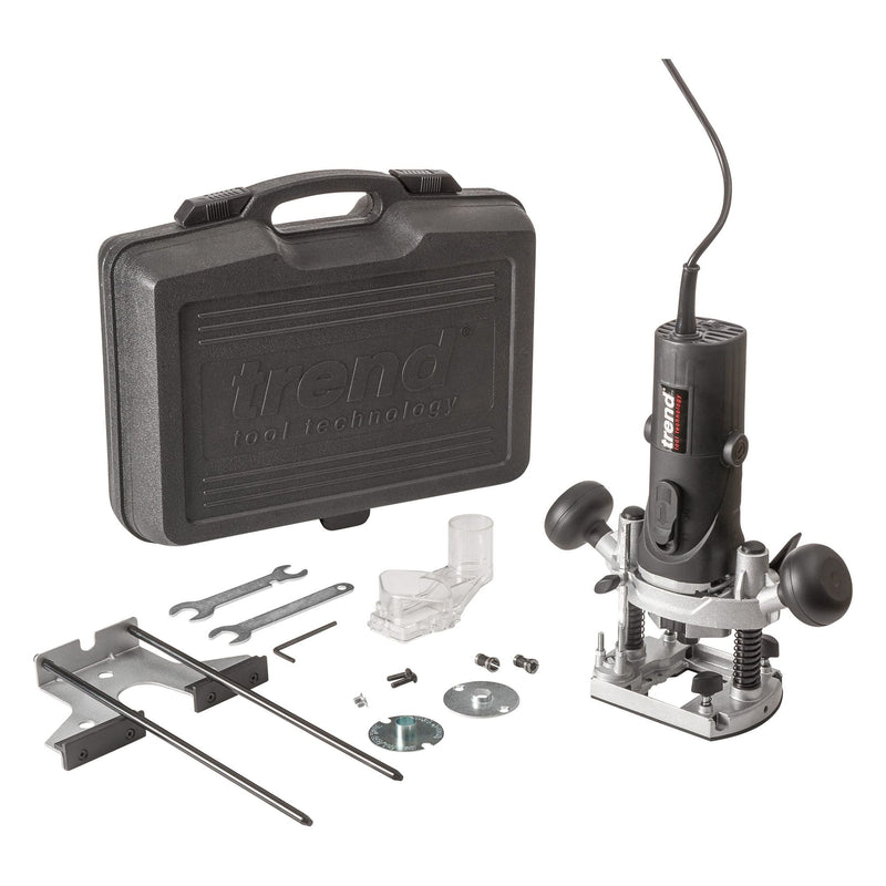 T4EK/EURO - 850W 8mm Variable Speed Plunge Router 230V EU