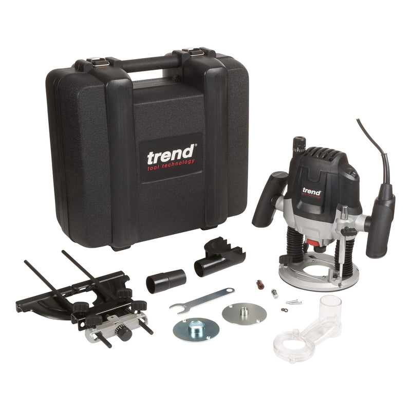 T7EK - 2100W ½ Inch Variable Speed Plunge Router 240V UK & Ireland only