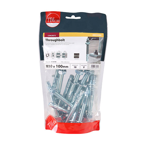 TIMCO Throughbolts Silver — Bag