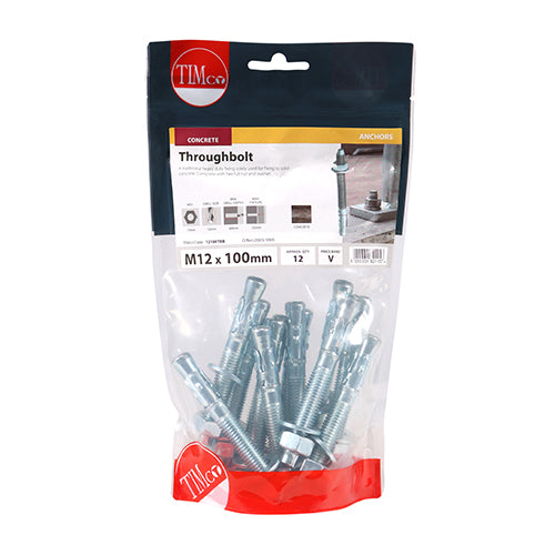 TIMCO Throughbolts Silver — Bag