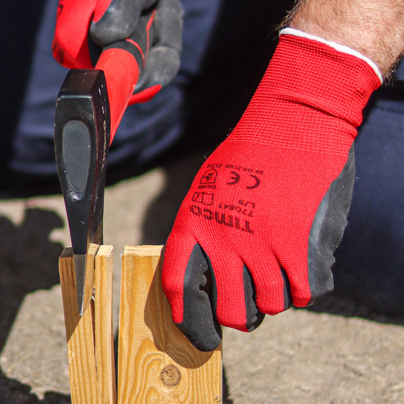 TIMCO Toughlight Grip Sandy Latex Coated Polyester Gloves