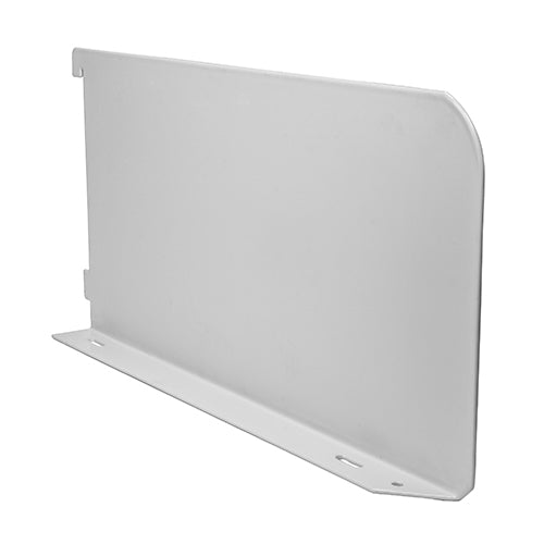 TIMCO Twin Slot Shelf End White - 150mm