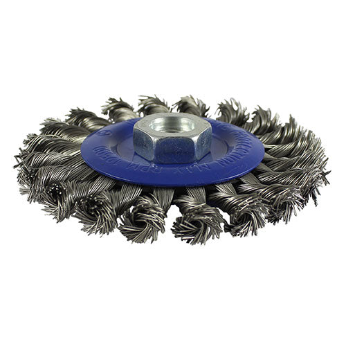 TIMCO Angle Grinder Wheel Brush Twisted Knot Steel Wire - 115mm