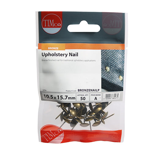 TIMCO Upholstery Nails Bronze