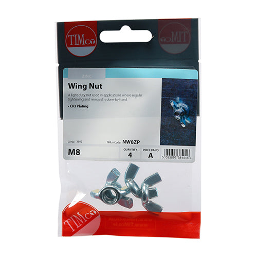 TIMCO Wing Nuts Silver — Trade Pack