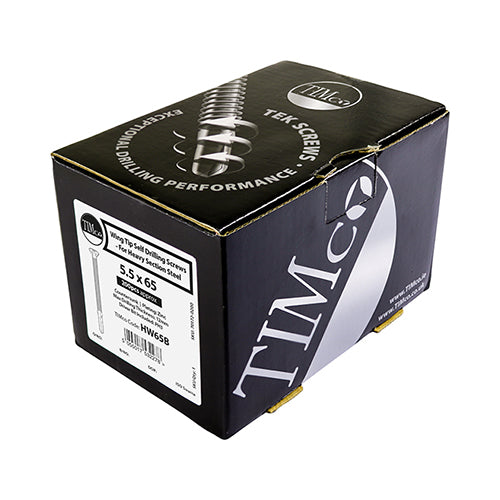 TIMCO Self-Drilling Wing-Tip Steel to Timber Heavy Section Silver Screws - 5.5 x
