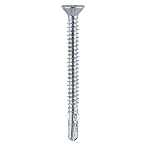 TIMCO Self-Drilling Wing-Tip Steel to Timber Light Section Silver Screws — Bag