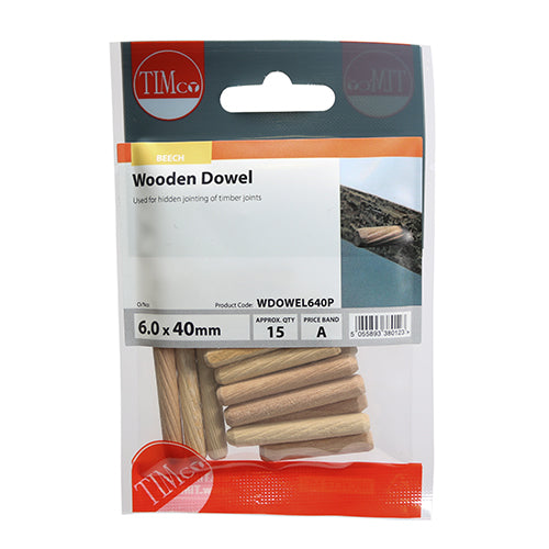 TIMCO Wooden Dowels — Trade Pack
