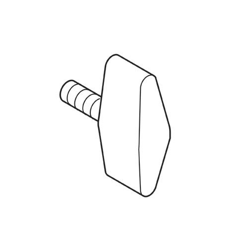WP-KNOB/16 - Knob 30mm diameter male M6 x 15mm