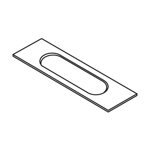 WP-LOCK/T/273 - Lock Template 27mm x 166mm faceplate rounded ends