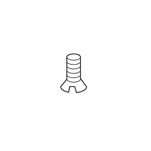WP-SCW/117 - M5 x 25mm countersunk Pozi machine screw - UK only