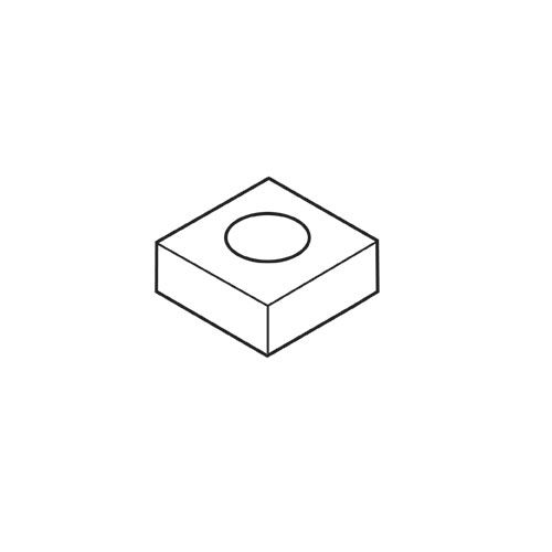 WP-NUT/23 - M5 nut square DIN 557 8x8x4mm - UK only