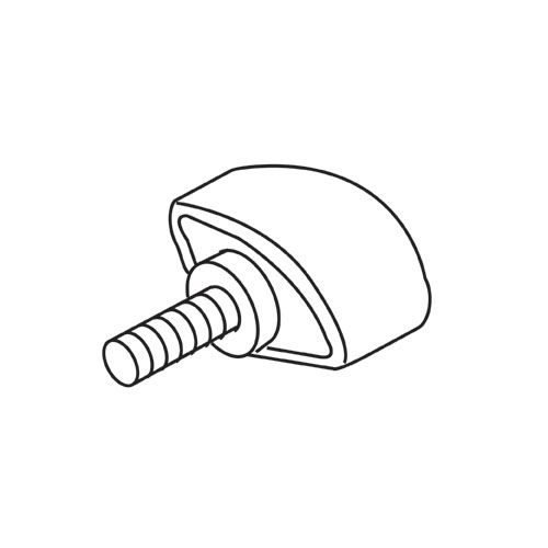 WP-T5/011 - Thumb knob M6 x 12 T5