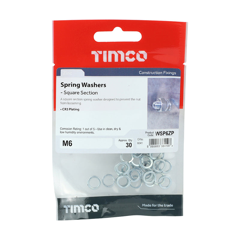 TIMCO Spring Washers DIM7980 Silver — Trade Pack