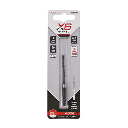TIMCO X6 HSS Impact Drill Bits